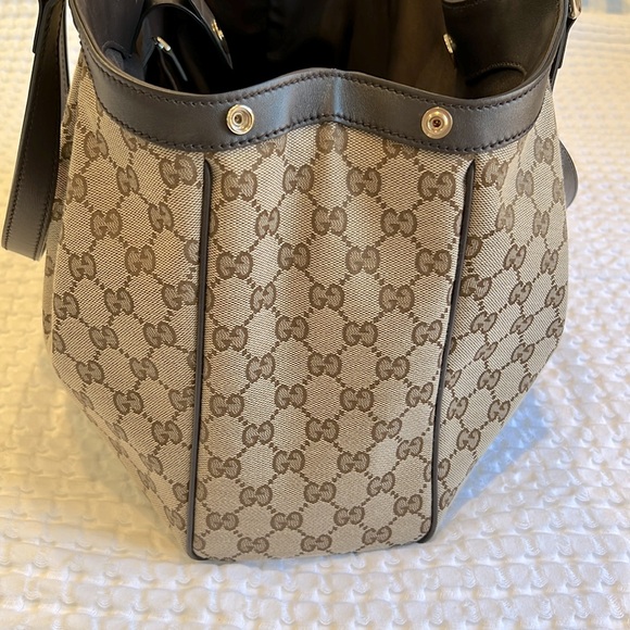 🤎NWOT GUCCI Authentic Original Canvas Sukey Beautiful Tote Handbag 👜💎 - Picture 9 of 16